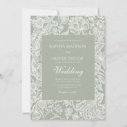 Wildblume Sofas Art Collection Einladung (Vorderseite)