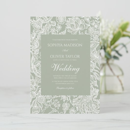 Wildblume Sofas Art Collection Einladung (Stehend Vorderseite)