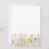 Wildblume Sommer Geburtstag Einladung herunterlade (Rückseite)