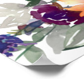 Wildblume Sonnenblumenhochzeit Begrüßungszeichen Poster (Ecke)