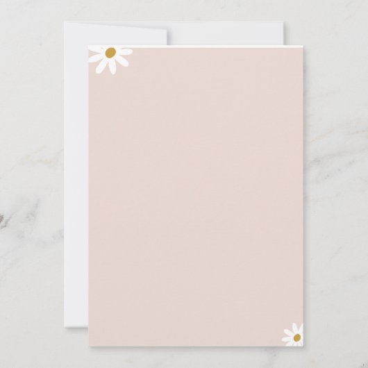 Wildblume Sonnige Einladung (Rückseite)