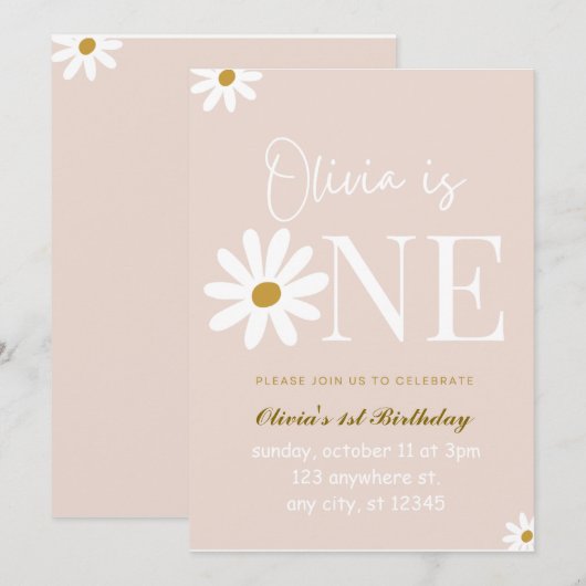 Wildblume Sonnige Einladung (Vorne/Hinten)