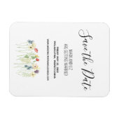 Wildblume Speichern des Datumsfensters Magnet (Horizontal)