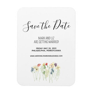 Wildblume Speichern des Datumsfensters Magnet