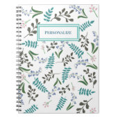 Wildblume-SpiralNotebook Notizblock (Vorderseite)