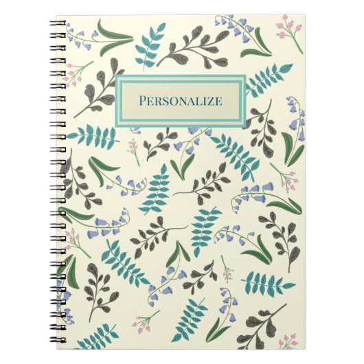 Wildblume-SpiralNotebook Notizblock (Vorderseite)