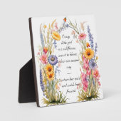 Wildblume Spirit Tabletop Plaque Fotoplatte (Vorderseite)