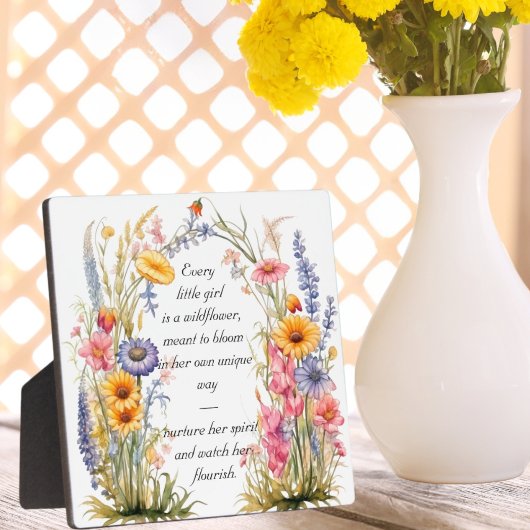Wildblume Spirit Tabletop Plaque Fotoplatte
