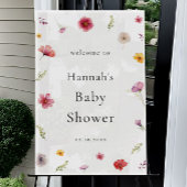 Wildblume Spring Baby Dusche Willkommen Acrylschild