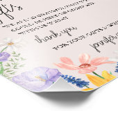 Wildblume Spring Baby Duschkarten und Geschenke Un Fotodruck (Ecke)