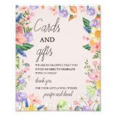 Wildblume Spring Baby Duschkarten und Geschenke Un Fotodruck (Vorne)