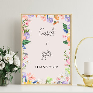 Wildblume Spring Baby Duschkarten und Geschenke Un Fotodruck