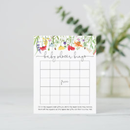 Wildblume Spring Baby Shower Baby Bingo Game