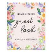 Wildblume Spring Bitte Unterschreiben Sie unser Gä Fotodruck (Vorne)