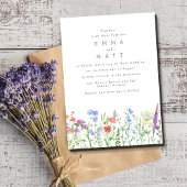 Wildblume Spring Boho Garden Wedding Einladung