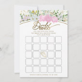 Wildblume Spring Brautparty Bingokarte Einladung (Vorderseite)