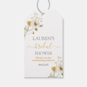 Wildblume Spring Brautparty Girl-Geschenk-Tag Geschenkanhänger