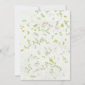 Wildblume Spring Bridal Tee Party Brautparty Einladung (Rückseite)