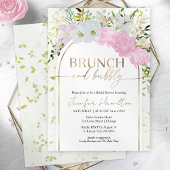 Wildblume Spring Brunch und Bubbly Brautparty Einladung