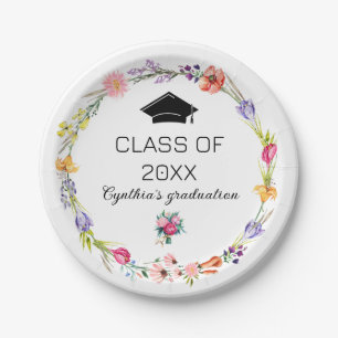 Wildblume Spring Class Abschluss Paper Teller