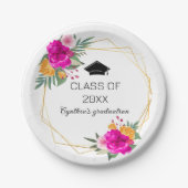 Wildblume Spring Class Abschluss Pappteller (Vorderseite)