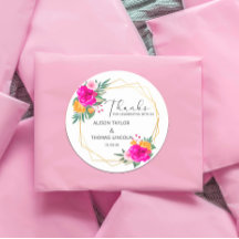 Wildblume Spring dank klassischer Rundaufkleber