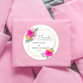 Wildblume Spring dank klassischer Rundaufkleber Runder Aufkleber