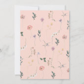 Wildblume Spring feiert Einladung (Rückseite)