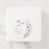 Wildblume Spring Floral Baby Dusche Vielen Dank Geschenkanhänger (Beispiel)