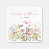 Wildblume Spring Floral Serviette (Vorderseite)