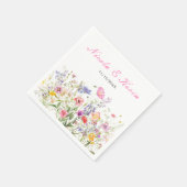 Wildblume Spring Floral Serviette (Ecke)