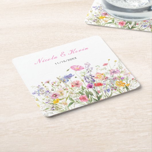 Wildblume Spring Floral Untersetzer (angewinkelt)