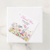 Wildblume Spring Floral Wedding Geschenkanhänger (Beispiel)