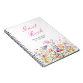 Wildblume Spring Floral Wedding Guest Book Notizblock (Rechte Seite)