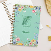Wildblume Spring Garden Bibel Verse Personalisiert Planer