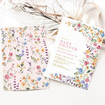 Wildblume Spring Garden Girl Babydusche Einladung<br><div class="desc">Dieses elegante Design besticht durch fröhliche Aquarellfarben,  die mit üppigem Grün vermischt werden. Personalisieren Sie die Einladung mit Ihren Daten und wenn Sie gewollt,  um den Stil und die Platzierung des Textes weiter zu ordnen,  klicken Sie bitte auf den Button "Weitere Anpassung".</div>
