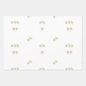 Wildblume Spring Meadow Florals Wrapping Paper Geschenkpapier Set (Vorderseite 3)