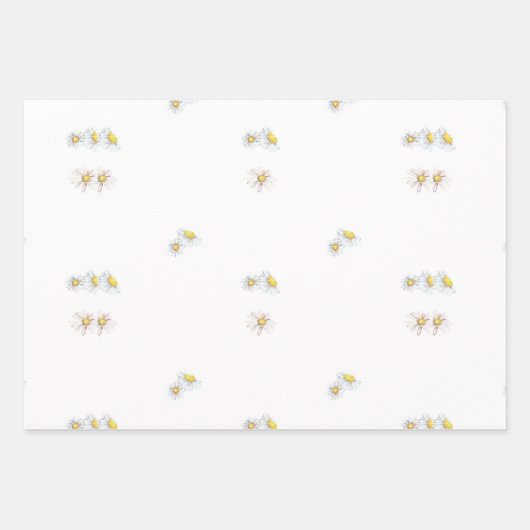 Wildblume Spring Meadow Florals Wrapping Paper Geschenkpapier Set (Vorderseite 3)