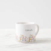 Wildblume Spring Meadow Valentinstag Espressotasse (Vorderseite Rechts)