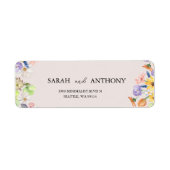 Wildblume Spring Return Address Label (Vorne)