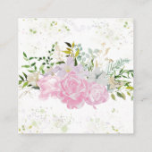 Wildblume Spring schätzt wie viele Kiss Cards Begleitkarte (Rückseite)