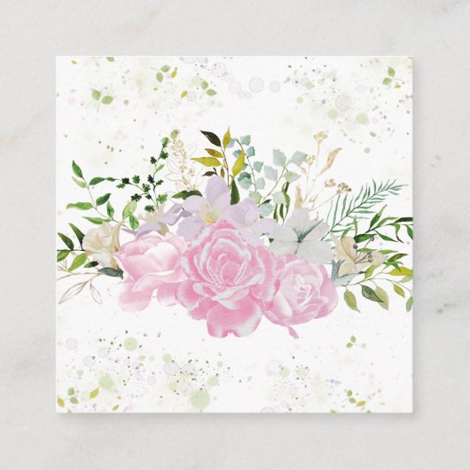 Wildblume Spring schätzt wie viele Kiss Cards Begleitkarte (Rückseite)