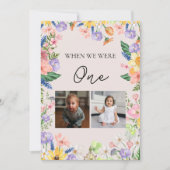 Wildblume Spring Wedding Table Word Number Card Einladung (Vorderseite)