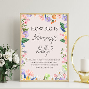 Wildblume Spring Wie groß ist Mama's Bauch Game Fotodruck
