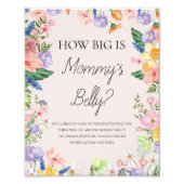 Wildblume Spring Wie groß ist Mama's Bauch Game Fotodruck (Vorne)