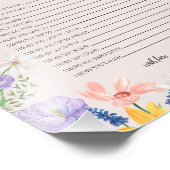 Wildblume Spring wünscht sich Baby-Signatur Fotodruck (Ecke)