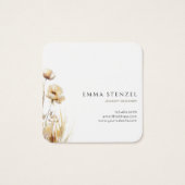 Wildblume Square Business Card (Rückseite)