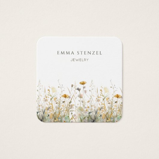 Wildblume Square Business Card (Vorderseite)