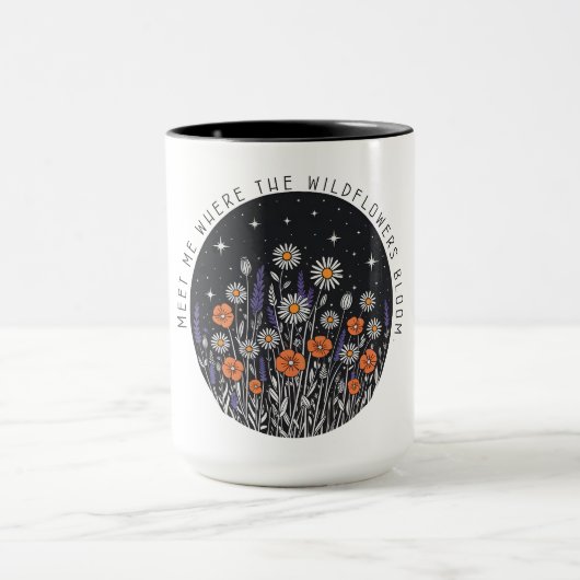 Wildblume Starry Sky Tasse (Zentrum)