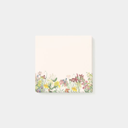 Wildblume Sticky Notes Post-it Klebezettel (Vorderseite)